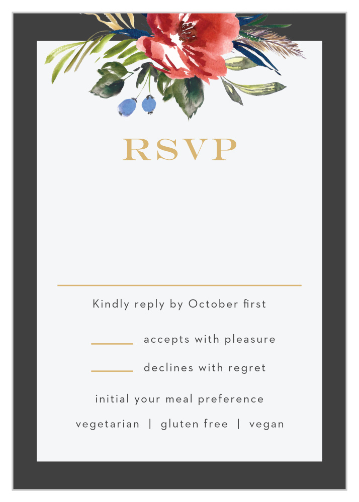 Arctic Florist Foil Response Cards