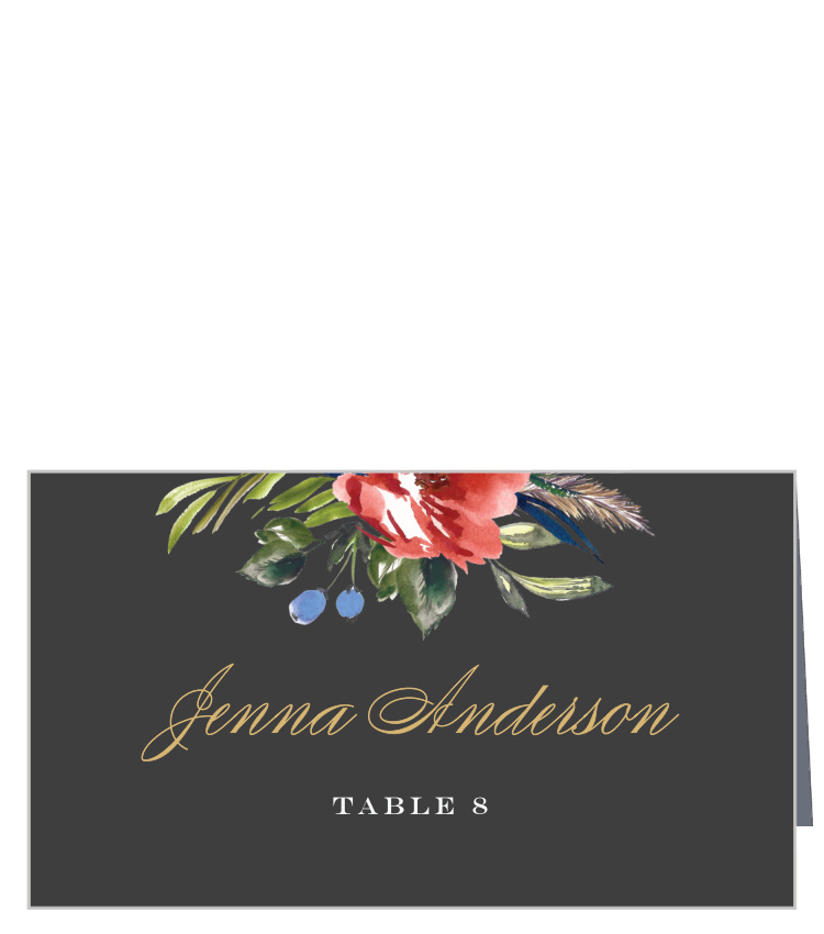 Arctic Florist Foil Place Cards