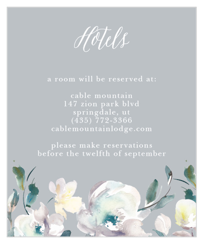 Antique Blooms Accommodation Cards
