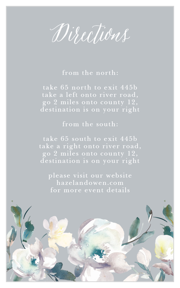 Antique Blooms Direction Cards