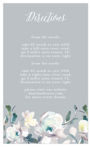 Antique Blooms Direction Cards