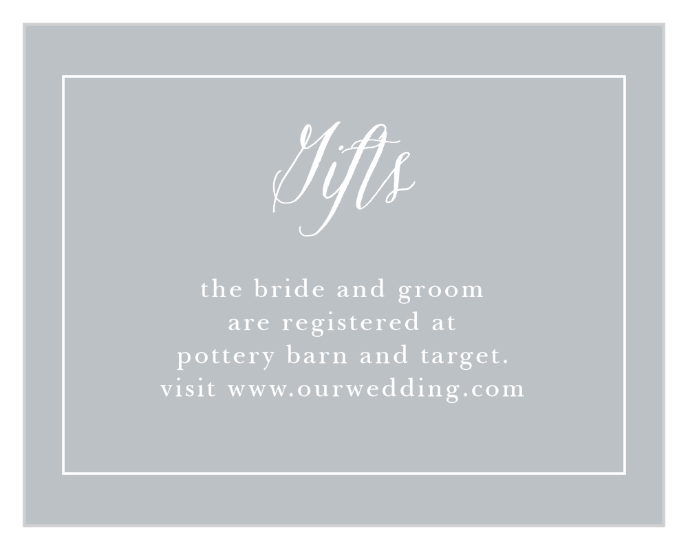 Antique Blooms Registry Cards