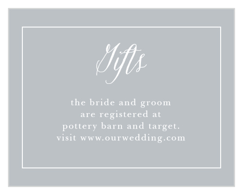 Antique Blooms Registry Cards