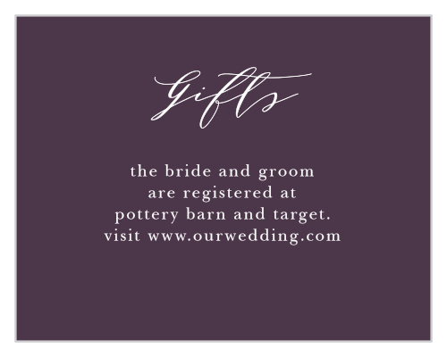 Vibrant Anemone Registry Cards