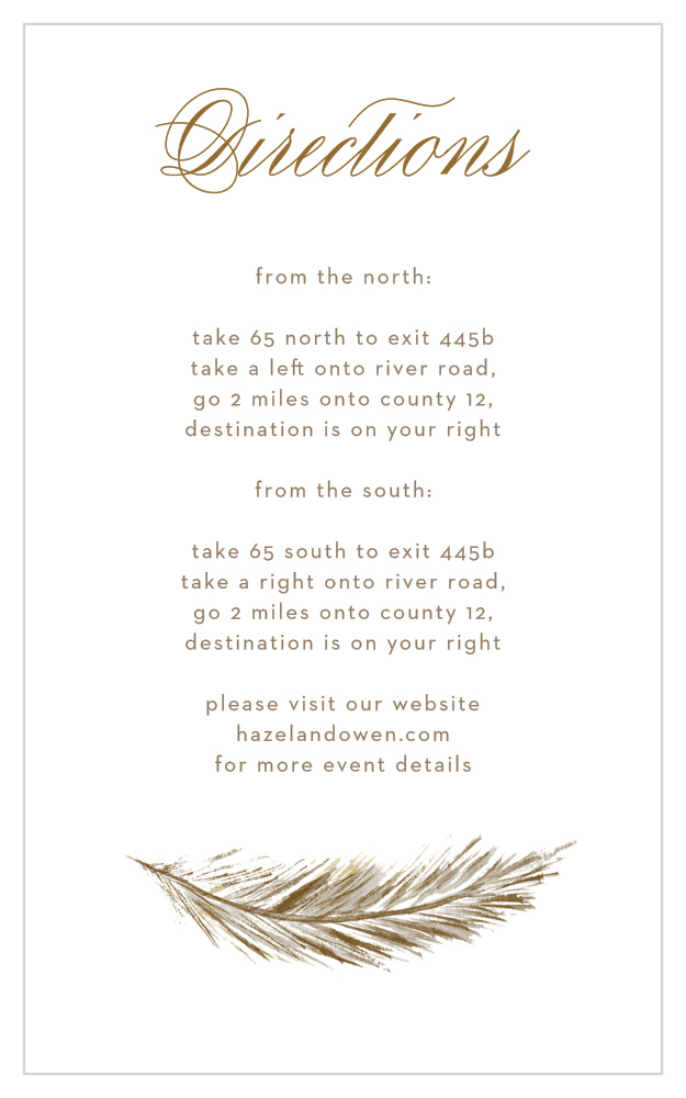 Falling Feathers Direction Cards