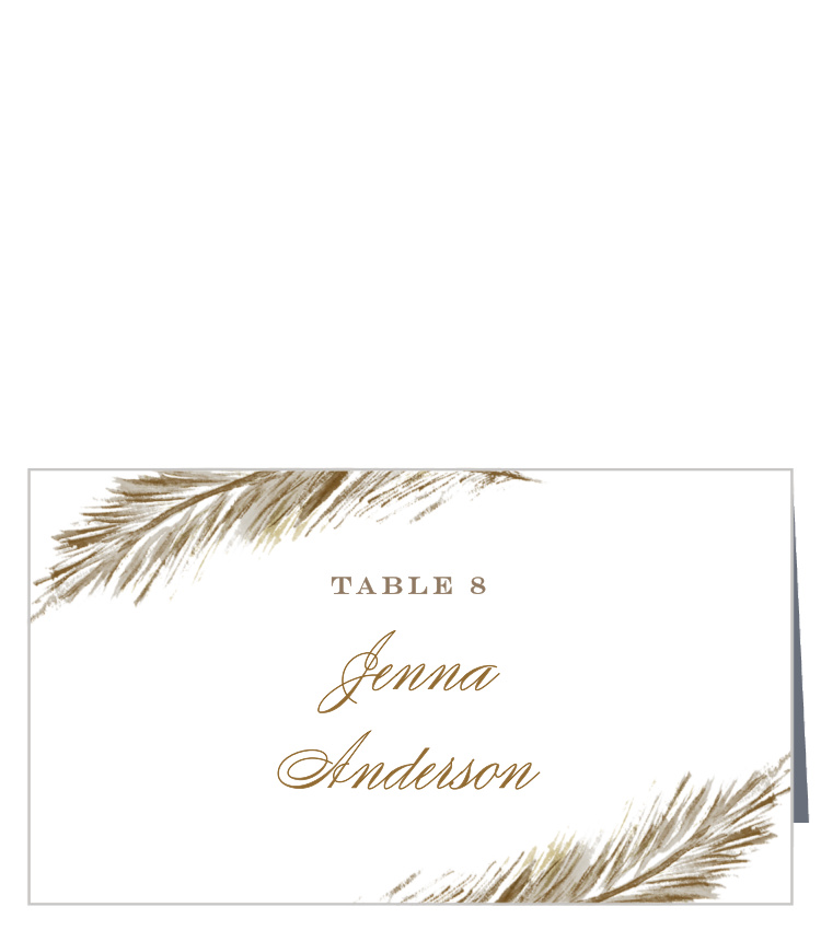 Falling Feathers Place Cards