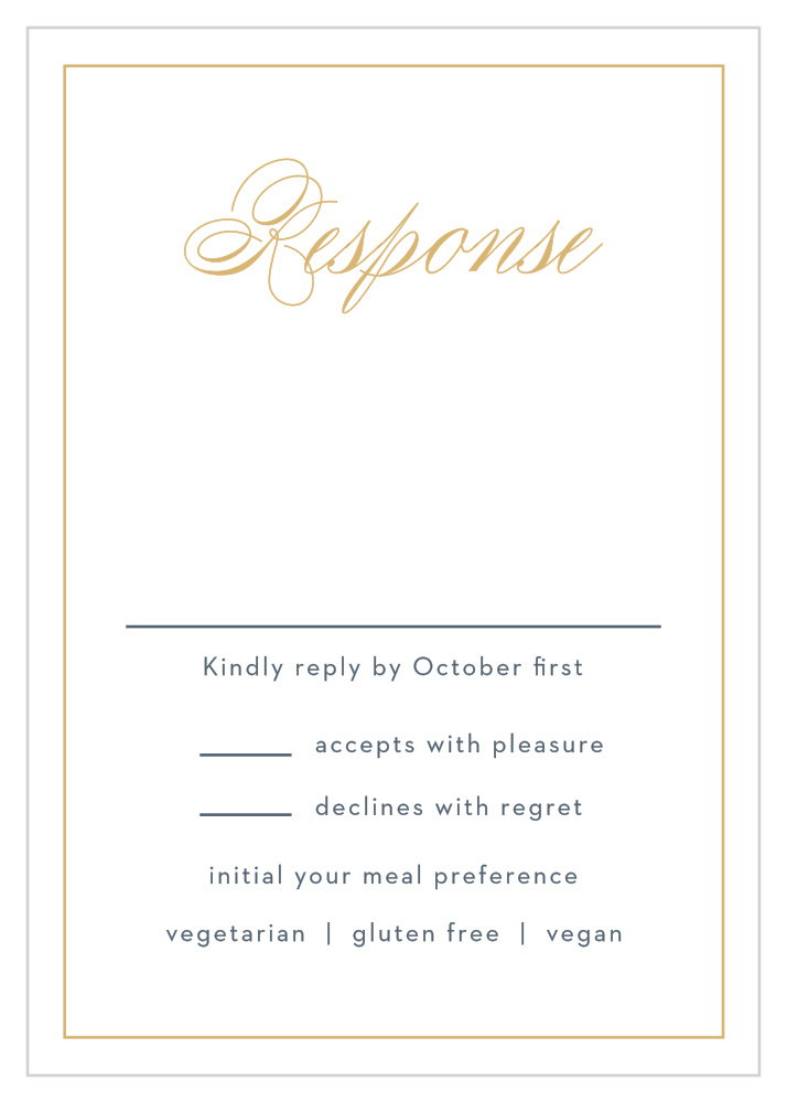 Falling Feathers Foil Response Cards