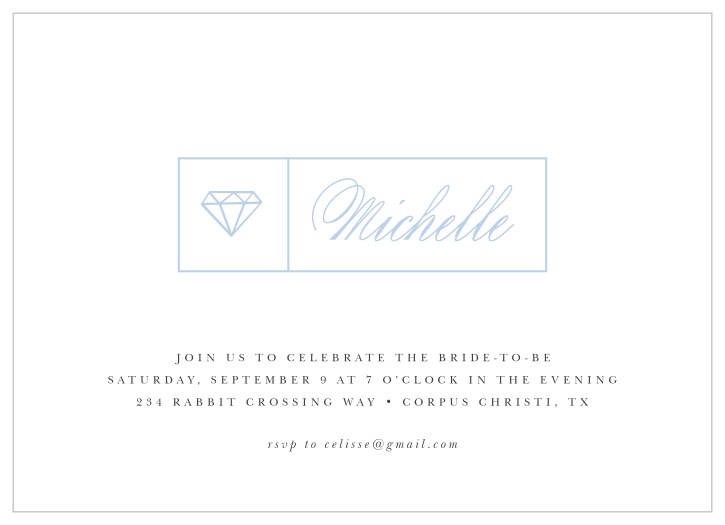 The bride deserves a bachelorette party as classy as she is, and the Diamonds Forever Bachelorette Party Invitations provide.