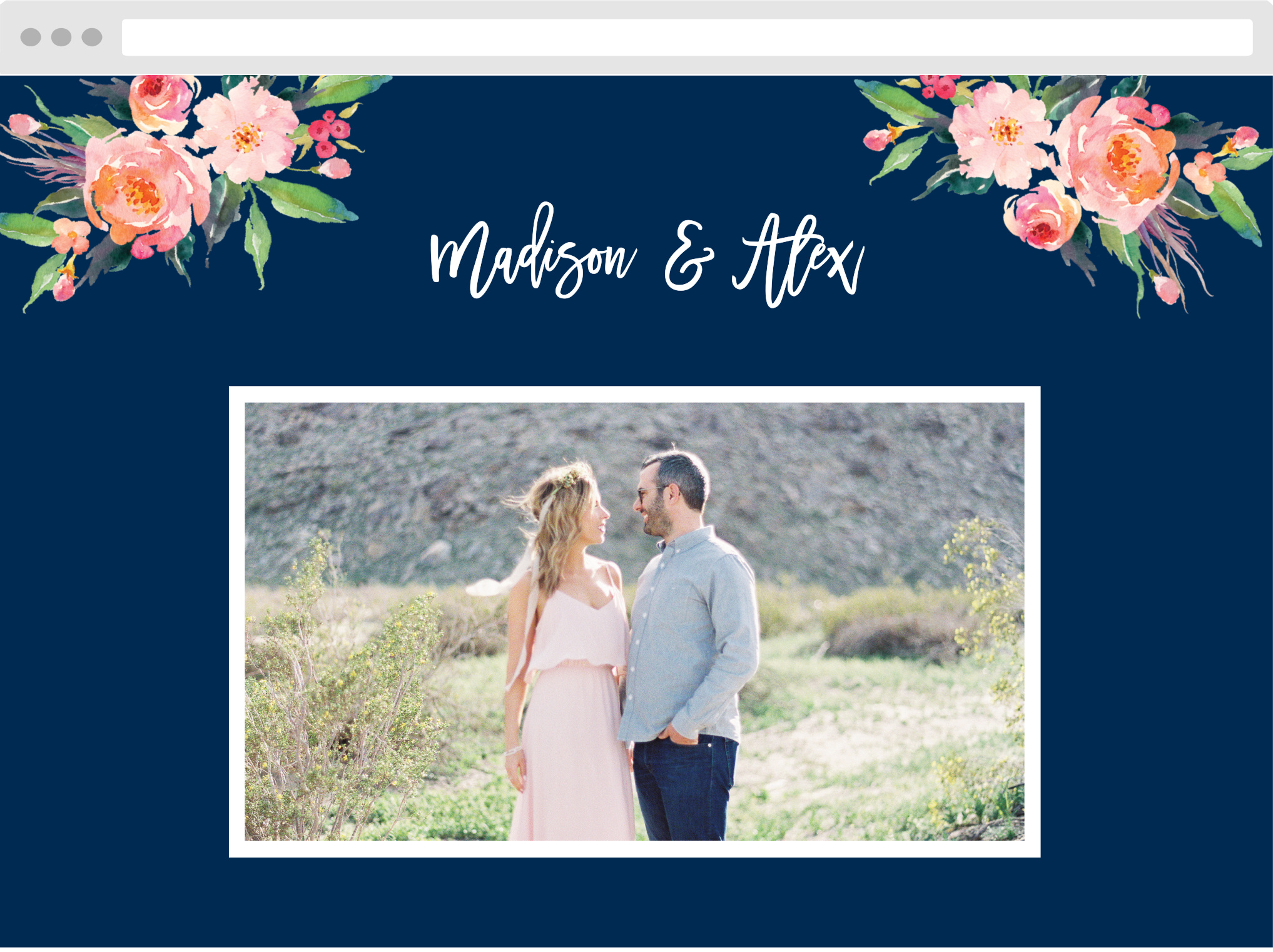 Standing Ovation Wedding Website