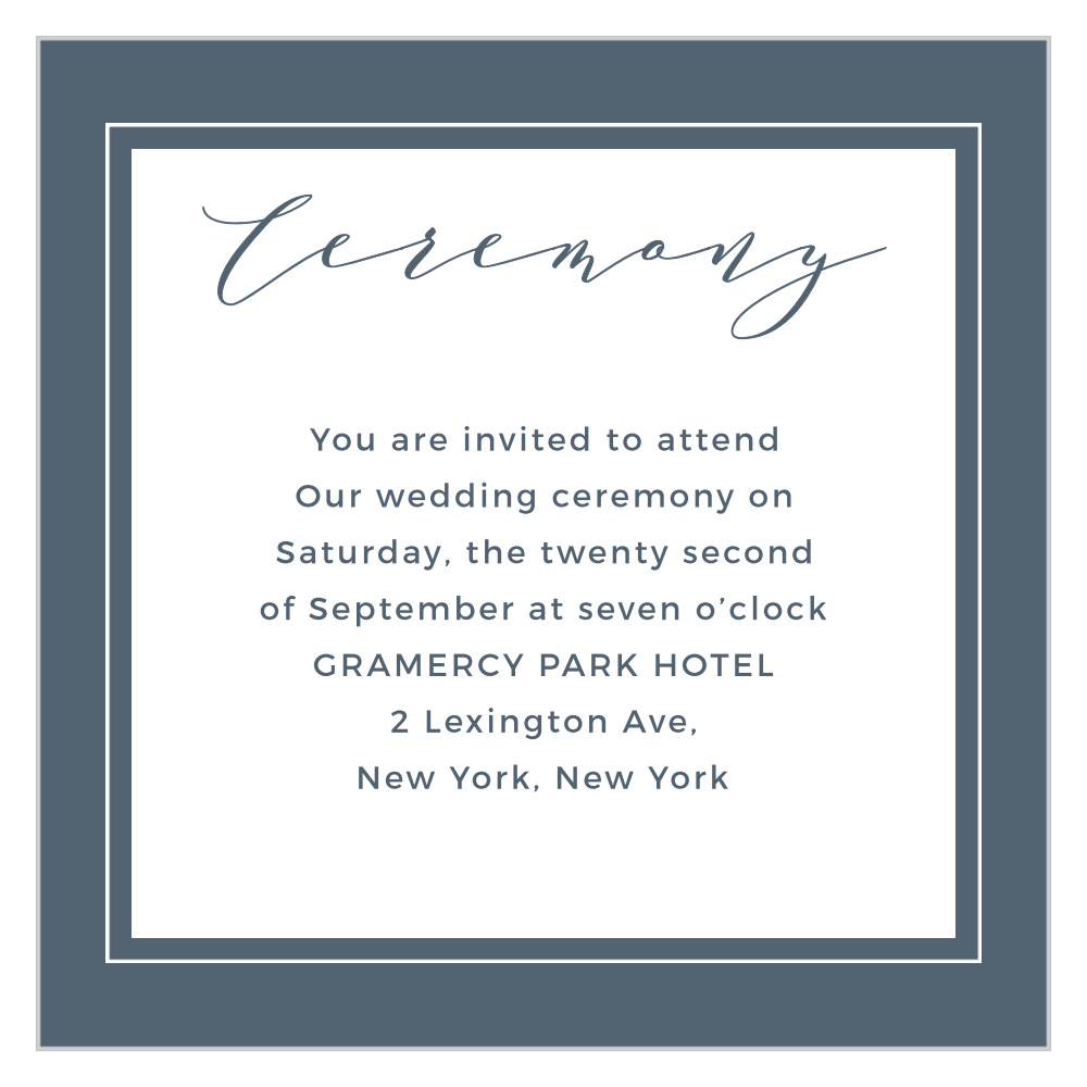 Oil Paint Textured Ceremony Cards