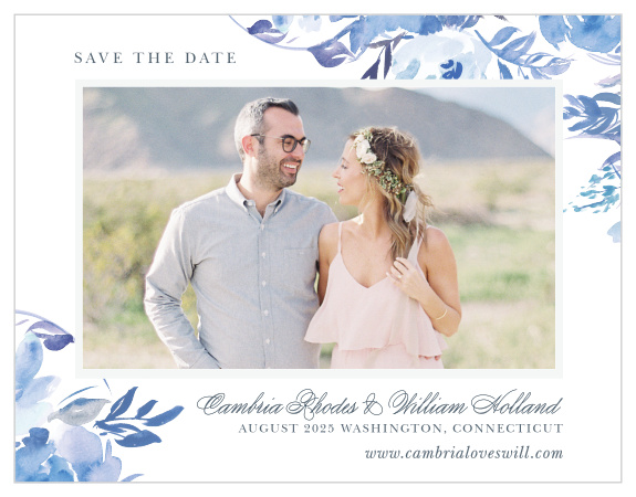 Let your love bloom and spread like the wildflowers on the Comely Wildflowers Save-the-Date Magnets. 