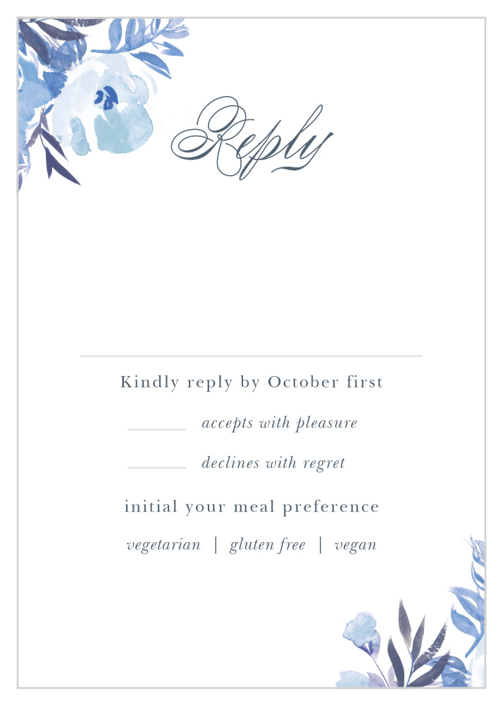 Comely Wildflowers Response Cards