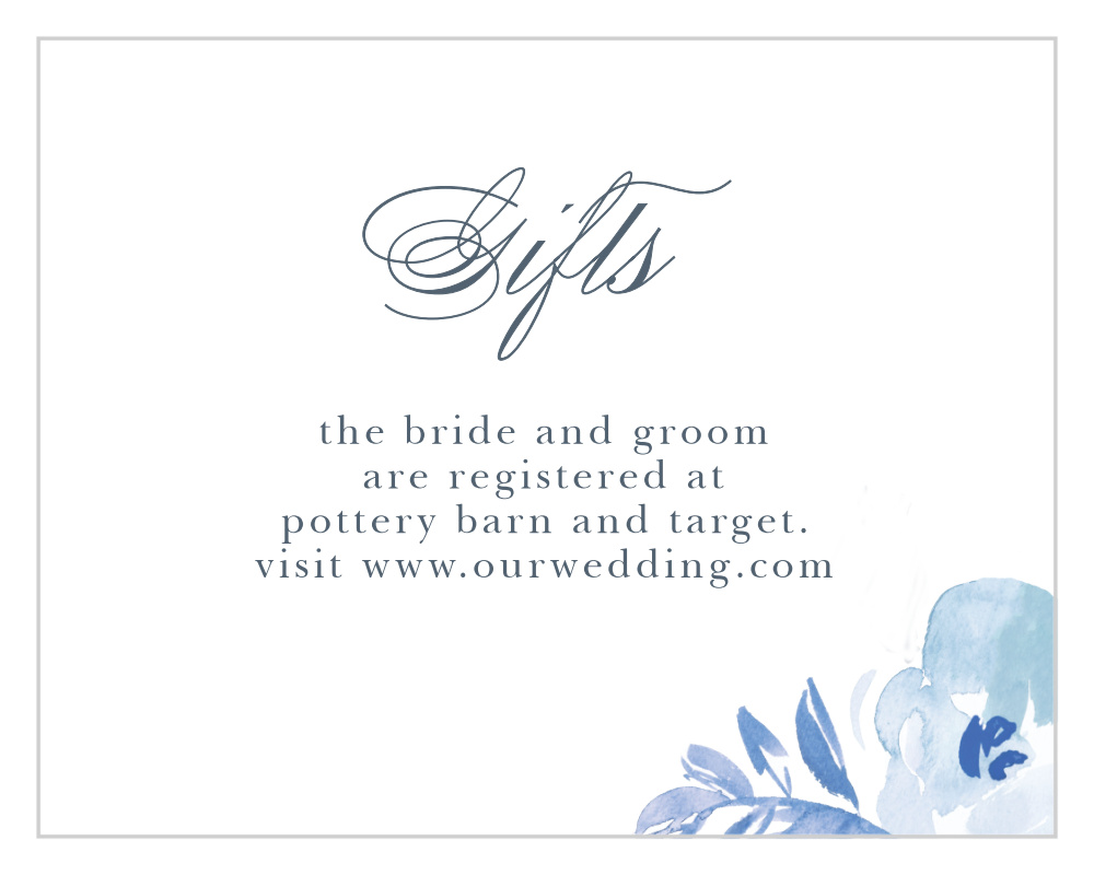 Comely Wildflowers Registry Cards
