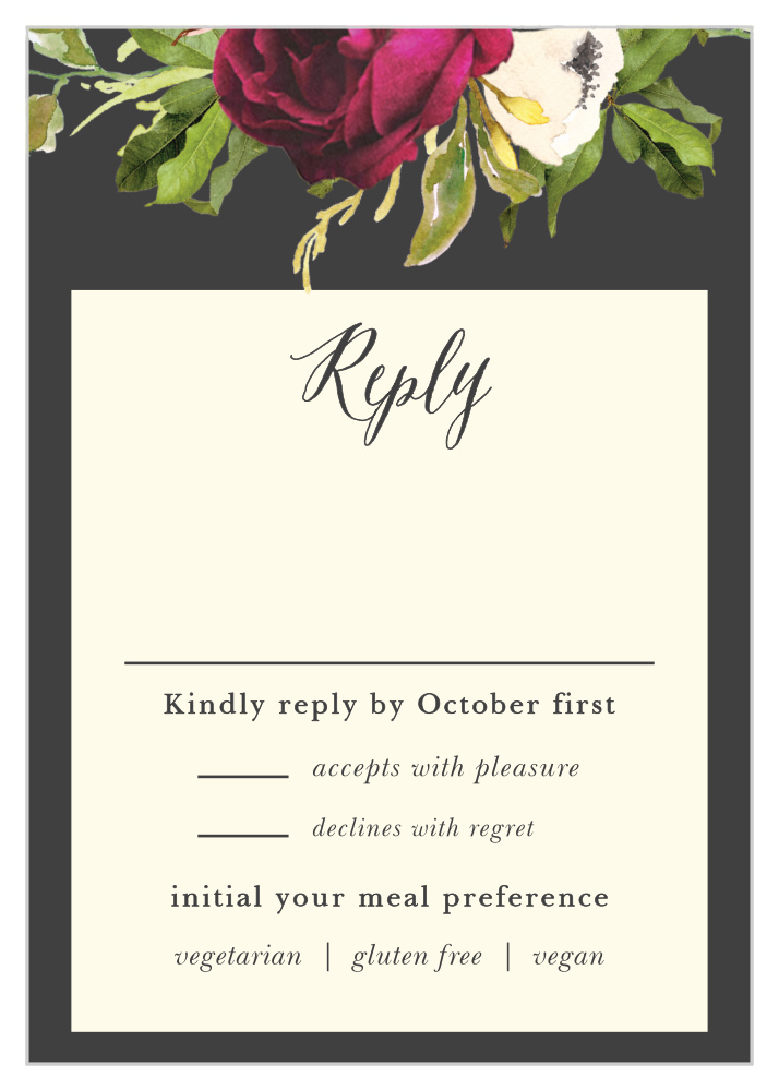 Garden Romance Response Cards