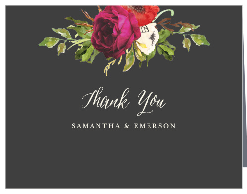 Garden Romance Wedding Thank You Cards