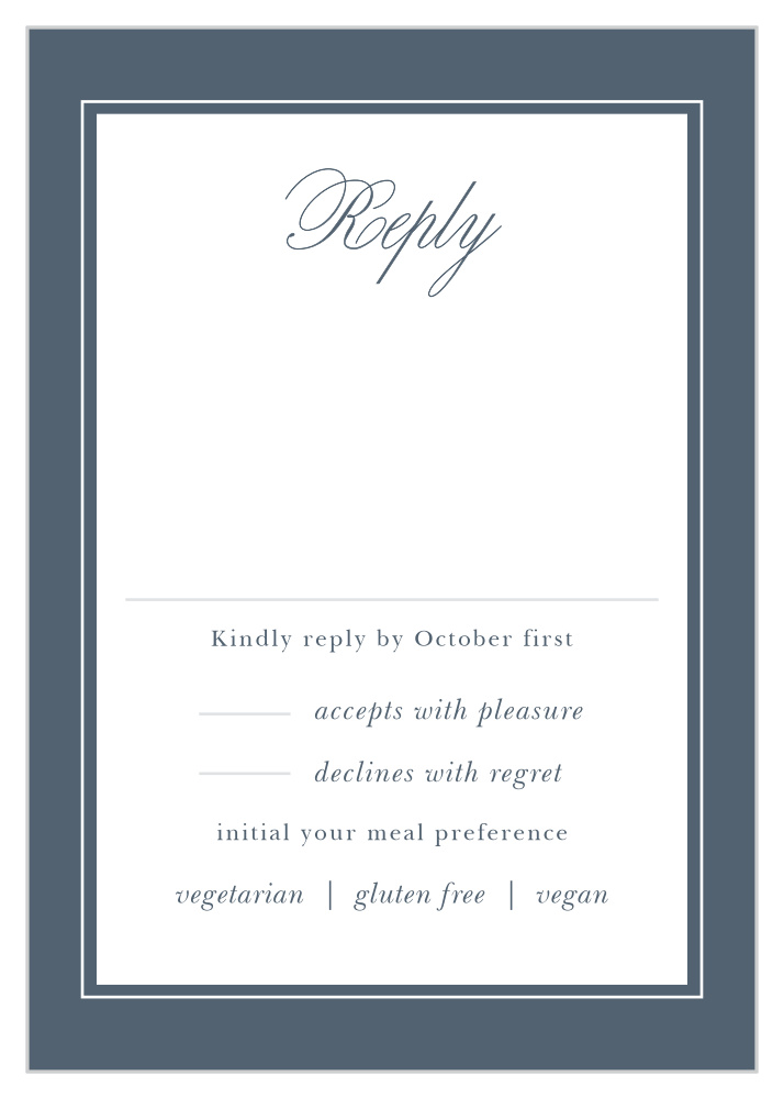 Elegant Aristocrat Response Cards