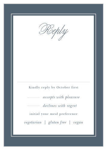 Elegant Aristocrat Response Cards