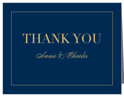 Moonlit Honeysuckle Foil Wedding Thank You Cards