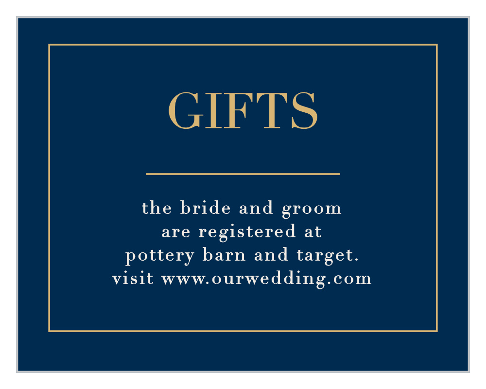 Moonlit Honeysuckle Foil Registry Cards