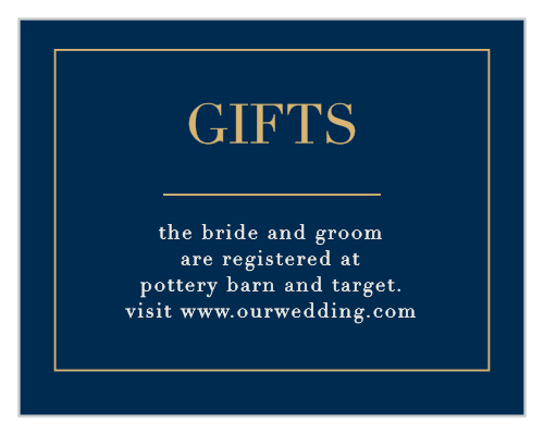 Moonlit Honeysuckle Foil Registry Cards