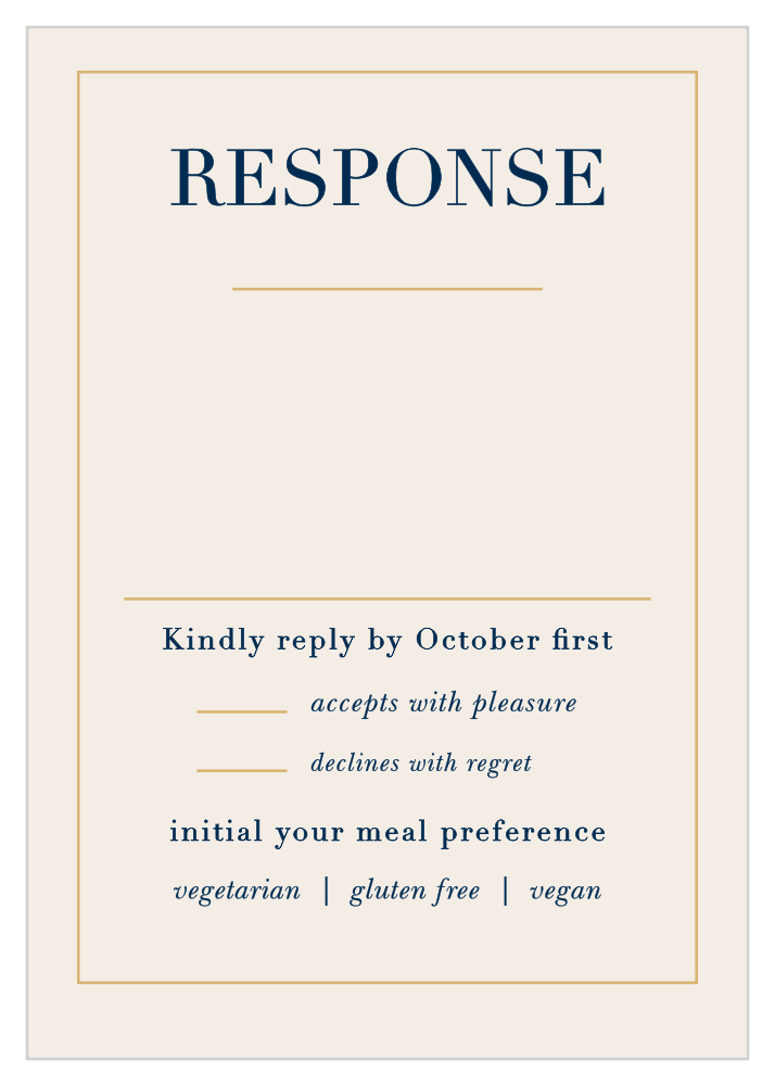Moonlit Honeysuckle Foil Response Cards