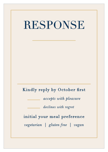 Moonlit Honeysuckle Foil Response Cards