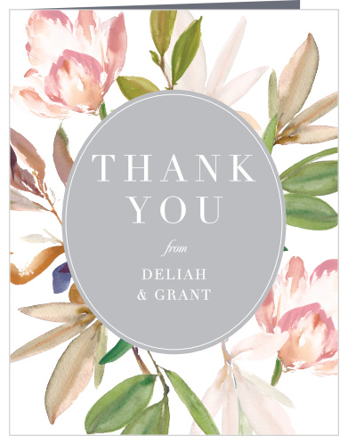 Darling Watercolor Wedding Thank You Cards