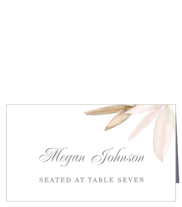 Personalize the Darling Watercolor Place Cards colors and fonts to coordinate with your wedding theme.
