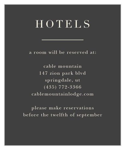 Rose Floristry Accommodation Cards