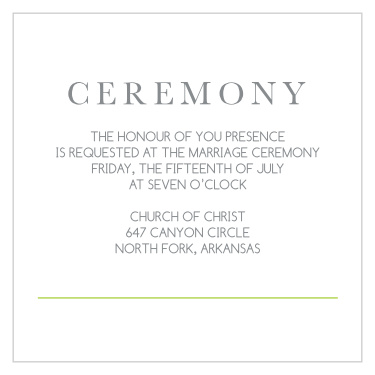 Sophisticated Photo Ceremony Cards