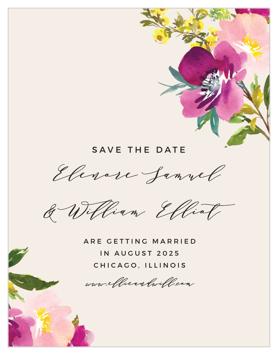 Mallow Save the Date Magnets