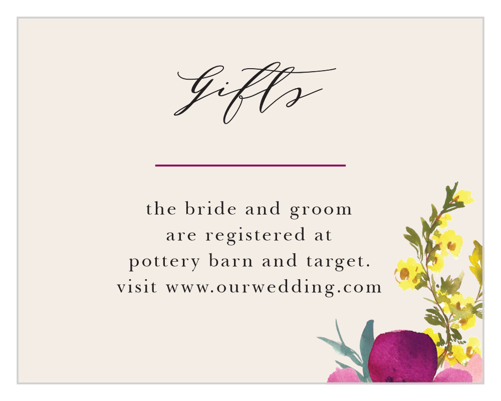 Mallow Registry Cards