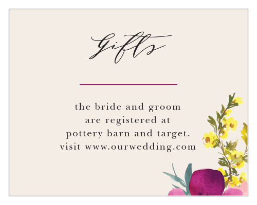 Mallow Registry Cards