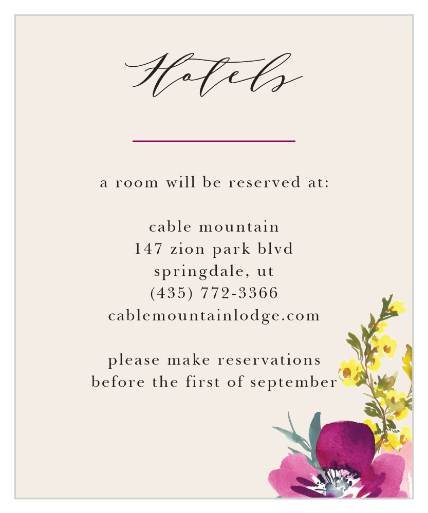 Mallow Accommodation Cards