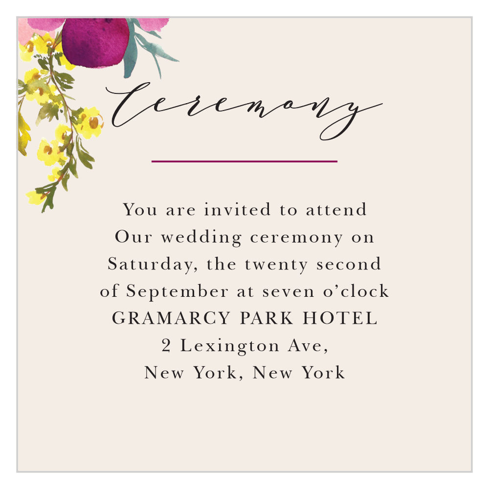 Mallow Ceremony Cards