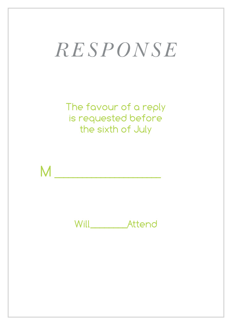 Sophisticated Photo Response Cards