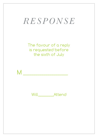 Sophisticated Photo Response Cards