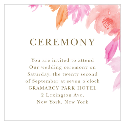 Water Rose Ceremony Cards