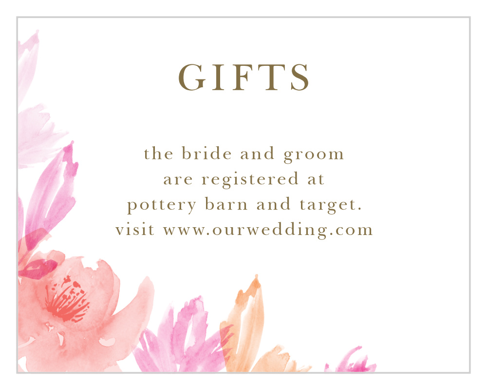 Water Rose Registry Cards