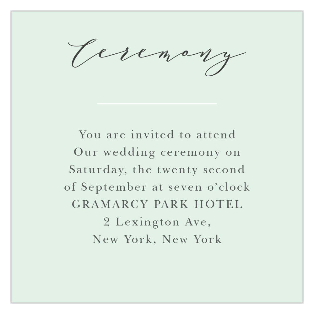 Willow Wreath Ceremony Cards