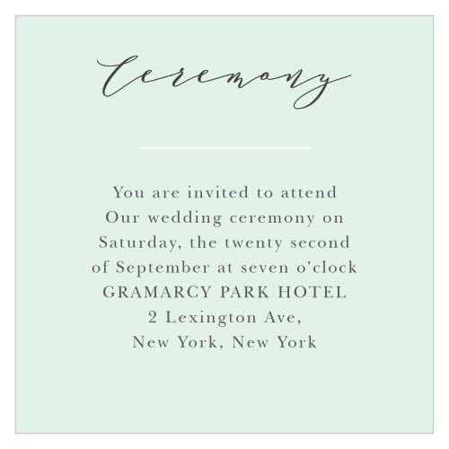 Willow Wreath Ceremony Cards