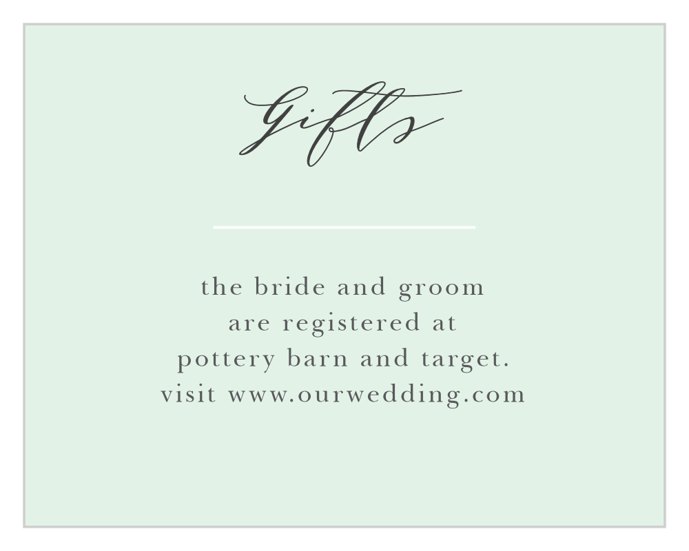 Willow Wreath Registry Cards