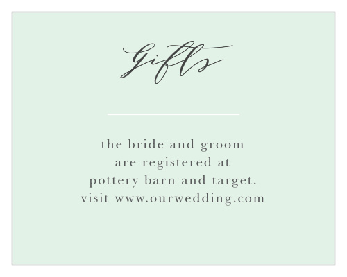 Willow Wreath Registry Cards