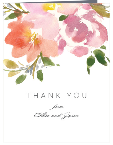 Floral Felicity Wedding Thank You Cards