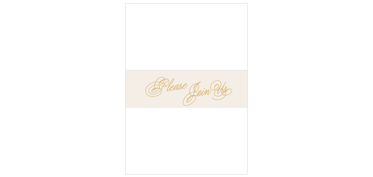 Ribbon & Scrolls Wedding Belly Bands
