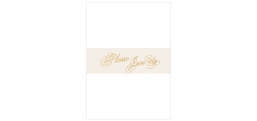 Ribbon & Scrolls Wedding Belly Bands