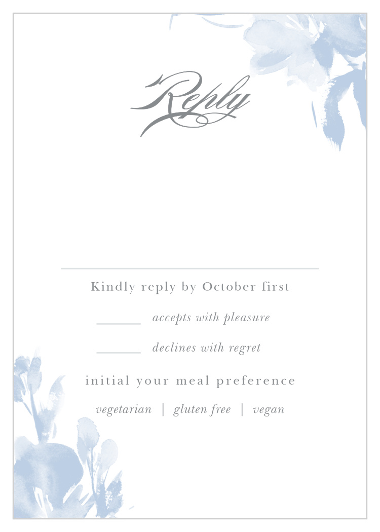Subtle Fleuriste Response Cards