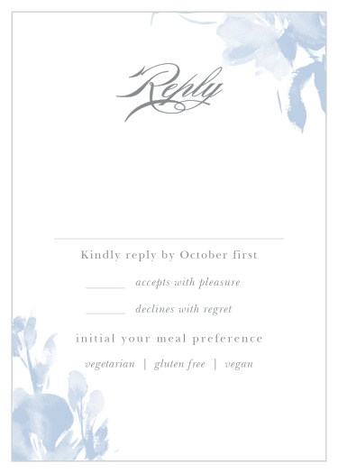 Subtle Fleuriste Response Cards