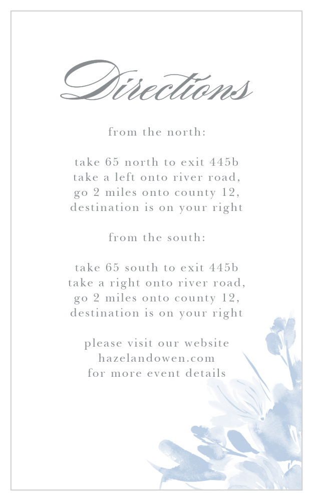 Subtle Fleuriste Direction Cards