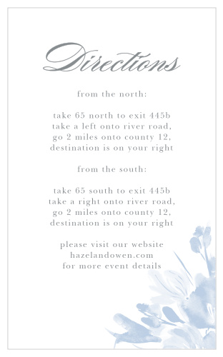 Subtle Fleuriste Direction Cards